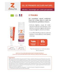 Z-Trauma - Gel de première urgence BIO, 60 ml